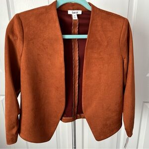 COPPER COLORED FAUX SUEDE JACKET NWT